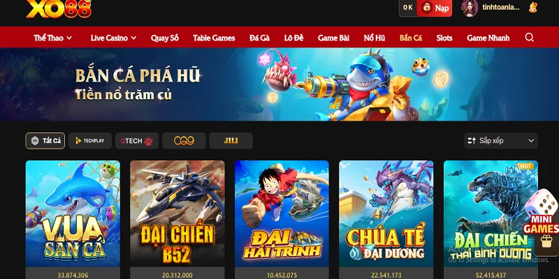 Bắn cá đổi thưởng tại XO88 Win sống động, thưởng cao Bắn cá đổi thưởng tại XO88 Win sống động, thưởng cao