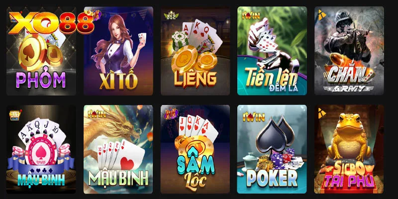 Khám phá các tựa game bài hấp dẫn có tại nhà cái XO88 Khám phá các tựa game bài hấp dẫn có tại nhà cái XO88