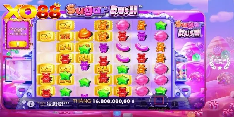 Quay hũ đổi thưởng XO88 - Sugar Rush Quay hũ đổi thưởng XO88 - Sugar Rush